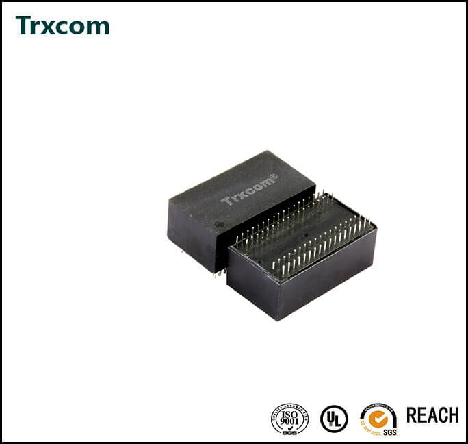 百兆插件THT雙口濾波器TRC2064NL